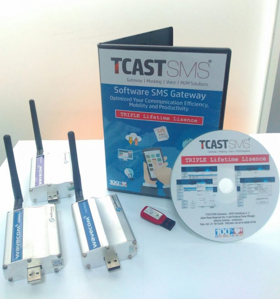 Paket Modem + Software SMS TCAST Triple
